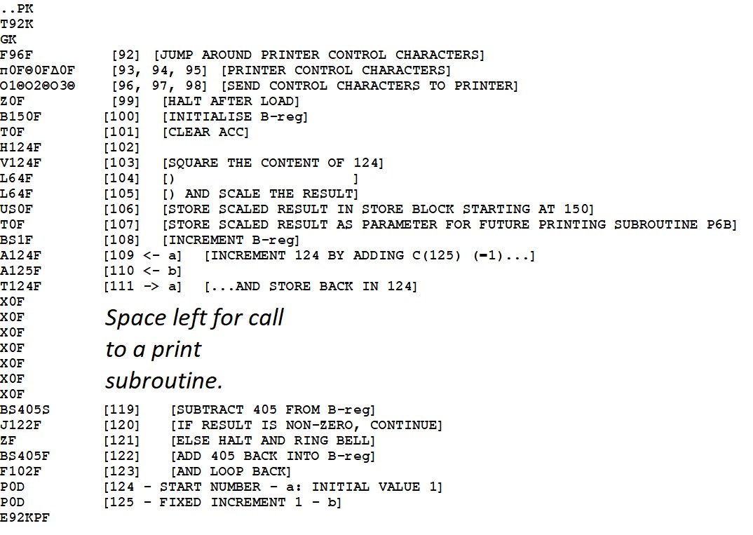 Squares Program