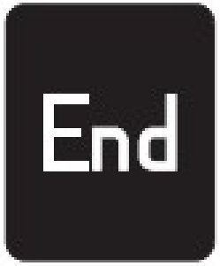 End of warning sign