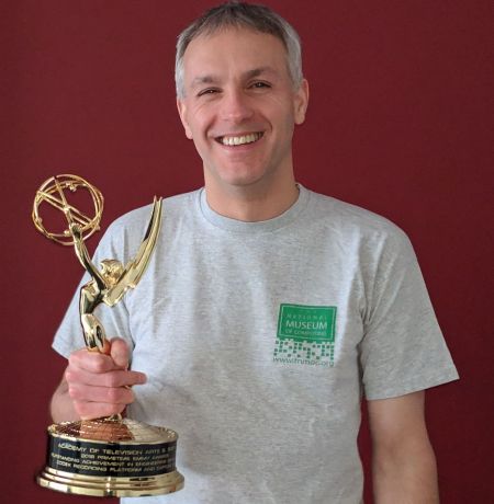 Delwyn Holroyd and his Emmy